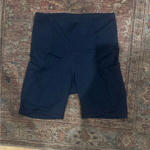 Size 2 Navy Lululemon Biker Shorts